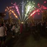 Summer Celebration attendees at Luther Burbank Park watch fireworks explode over Lake Washington. Photo courtesy of the city of Mercer Island