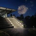 Fireworks action taken from the Mercer Island Community and Event Center. Photo courtesy of the city of Mercer Island