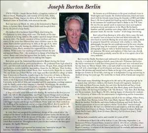 Joseph Burton Berlin | Obituary