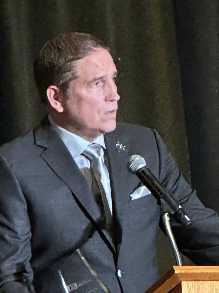 Jim Caviezel who portrayed Jesus in The Passion of the Christ in 2004. Photo courtesy of Greg Asimakoupoulos