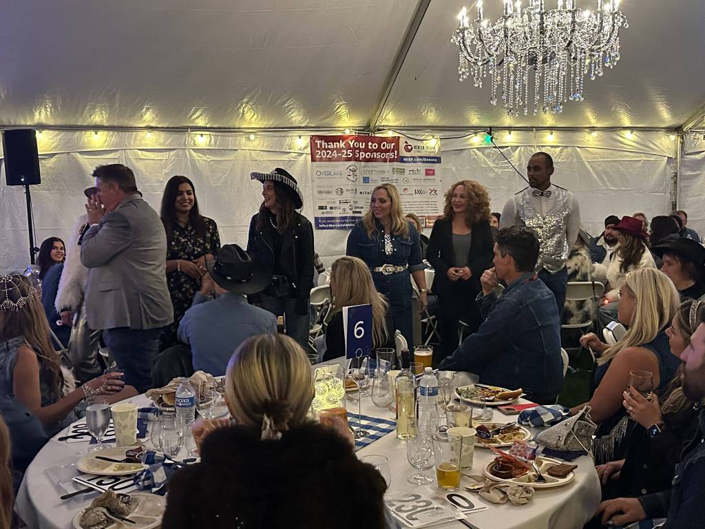 The Mercer Island Schools Foundation held its Denim, Diamonds and Big Giving at the Mercer Island Funny Farm on Oct. 19 and raised close to $250,000. The event featured dancing, cocktails, dinner and a program that reminded everyone about supporting Island students. Thanks to our generous community. The energy in the room was electric, and we couldnt be more grateful for everyone who came together to make this event such a huge success, reads a Facebook post. For more information, visit: MISF.com/DONATE. Photo courtesy of the Mercer Island Schools Foundation