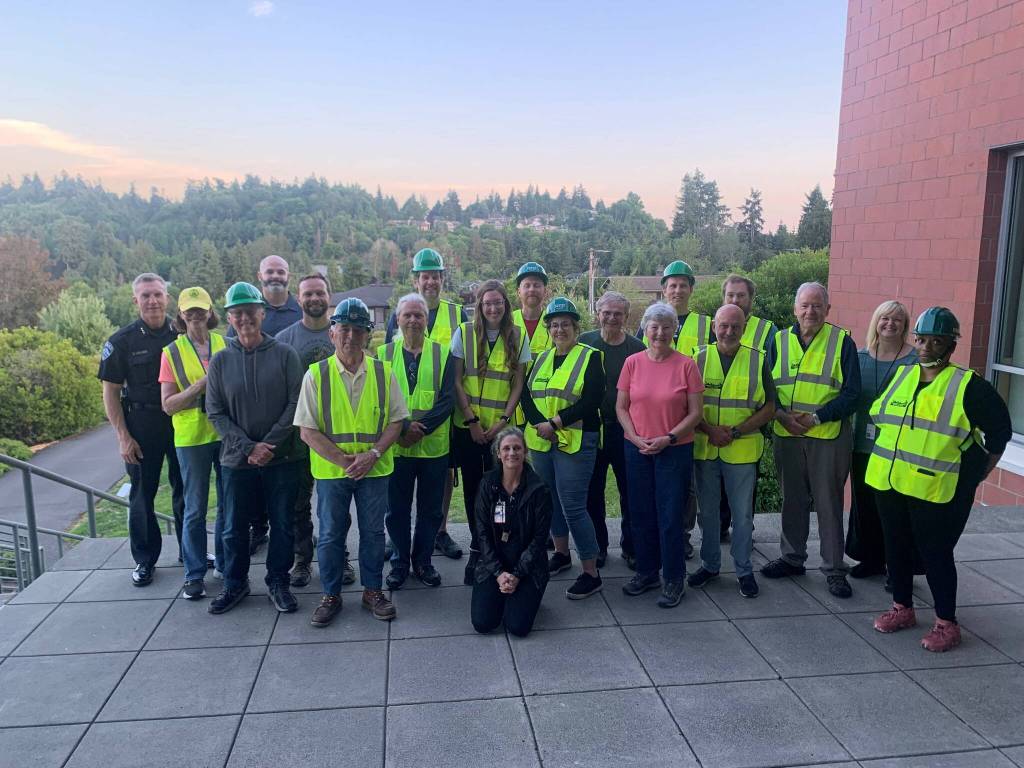 Pictured is the 2023 CERT graduation class. Photo courtesy of the city of Mercer Island