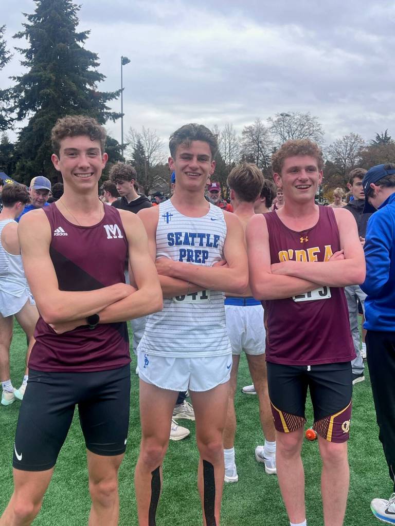Mercer Island High Schools Owen Powell, Seattle Preps Hudson Atrosh and ODeas Heath Atrosh. The Atrosh brothers reside on the Island. Courtesy photo