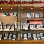 Mercer Islands Covenant Living at the Shores resident and employee veterans who served in the military are being recognized at the senior living community for Veterans Day. The community has created a display in their lodge with more than 30 photos of those residents and employees who have served in various branches of the military. The community has also placed American flags along the walkways to also honor veterans. The veterans at Covenant Living were honored during a ceremony on Nov. 11 for residents and families. Courtesy photo