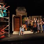 Cast Nitrous gathers at a full dress rehearsal of the Mercer Island High School Drama departments production of Little Shop of Horrors. Photo courtesy of Alec Chvany