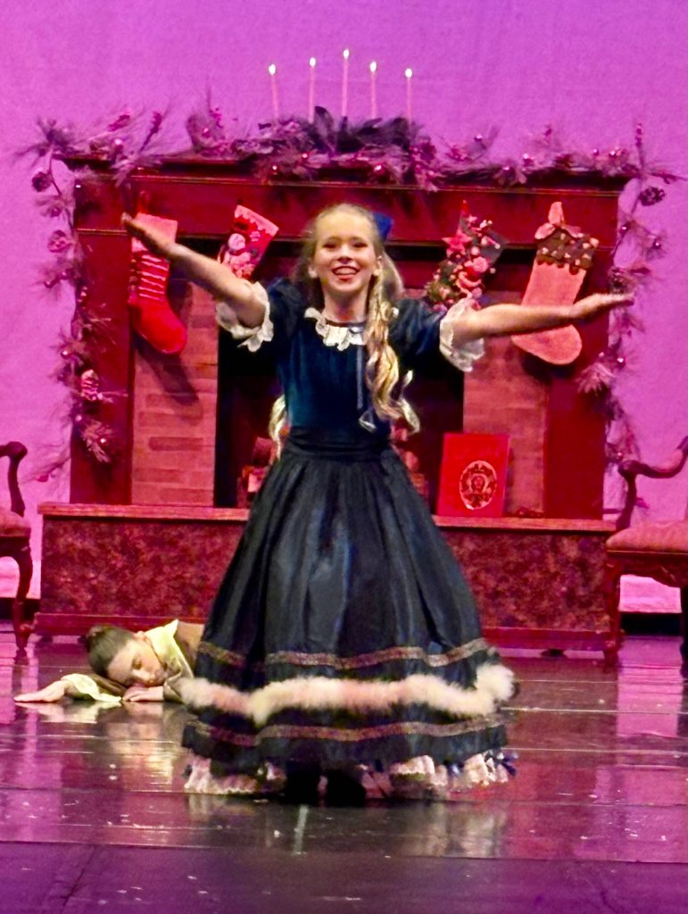 Pacey Vannatter performs as Marie/Clara in Excerpts from the Nutcracker. Photo courtesy of Susie Vannatter