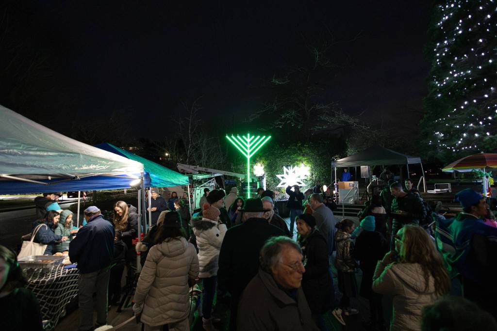 Spectators gather at the 2024 Chanukah celebration. Photo courtesy of Henry Rodenburg