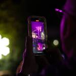 Attendees watch the menorah lighting at the 2024 Chanukah celebration. Photo courtesy of Henry Rodenburg