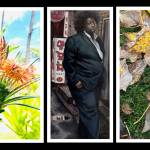 From left to right: 1st Place Photography High School: William Liu Mercer Island High School (MIHS) Embracing Imperfection through Nature; 1st Place Visual Arts High School: Isabelle Chung MIHS Lost In Seoul; and 1st Place Photography Intermediate: Zoe Hartman Island Park Perfectly Imperfect Leaf. Photos courtesy of the artists