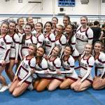 Mercer Island High Schools cheer team. Photo courtesy of Debbie Burke