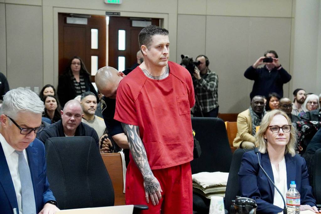 Jeffrey Nelson receives his sentence Jan. 23 at the Maleng Regional Justice Center in Kent. Photo by Joshua Solorzano/Sound Publishing