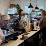 Employees work at Fall Citys Aroma Coffee Co. on Jan. 14, 2025. (Grace Gorenflo/Valley Record)