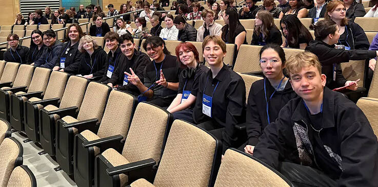 Mercer Island High School drama department students. Photo courtesy of the Mercer Island School District
