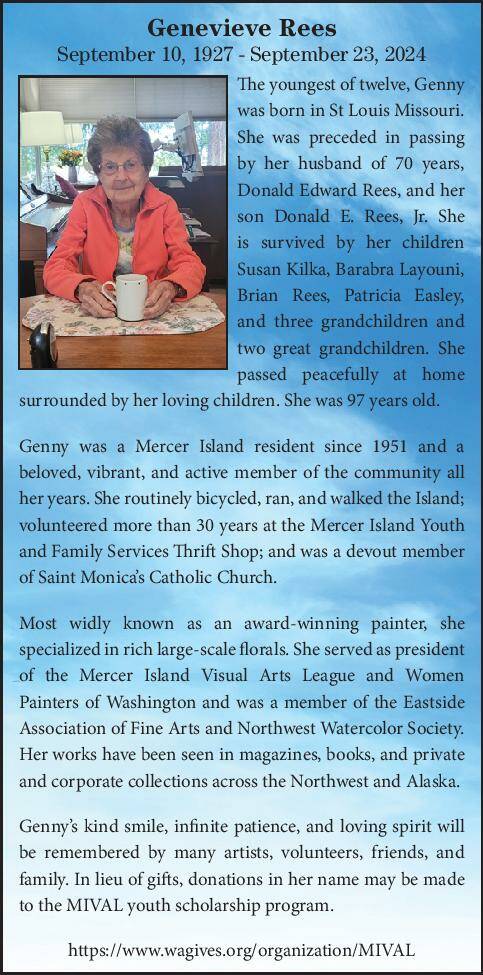 Genevieve Rees | Obituary