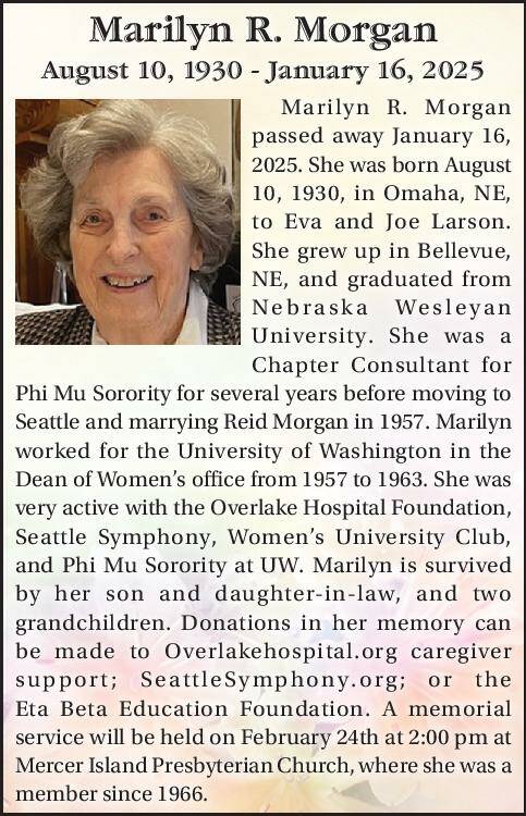 Marilyn R. Morgan | Obituary