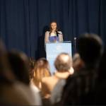 Mercer Island High School junior Adele Ross speaks at the Boys Girls Club of King County Youth of the Year ceremony on Feb. 8 at the Smilow Rainier Vista Club in Seattle. Courtesy photo