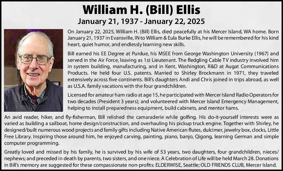 William H. (Bill) Ellis | Obituary