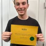 Mercer Island High School senior Kyle Gerstel received the Lu Flannery Outstanding Journalist Award from the Washington Journalism Education Association. The award  which includes a $2,000 scholarship  recognizes one Washington state senior who has made significant contributions to their journalism program. In the theater realm, Gerstel took first place at the annual Shakespeare Competition in Seattle with a performance of Romeos balcony speech from Romeo and Juliet and sonnet 138. The English-Speaking Union (ESU) of the United States Seattle branchs event took place on March 2 at the Womens University Club. He will perform at the ESU National Shakespeare Competition at the end of April in New York City. Photo courtesy of the Mercer Island School District