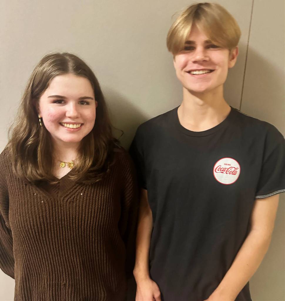 Mercer Island High Schools Shelby Conway and Brody Newcomer will sing in the American Choral Directors Association National Honor Choir on March 22 in Dallas, Texas. Courtesy photo