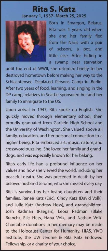 Rita S. Katz | Obituary