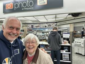 Greg Asimakoupoulos with Sheila Shirley. Courtesy photo