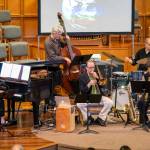 For the Birds will feature Nelda Swiggett (piano, compositions), Clif Swiggett (trombone), Kate Olson (saxophone, flute), Chris Symer (bass), Adam Kessler (drums) and the poetry of Jill McGrath. Photo courtesy of Nelda Swiggett