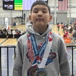 Northwood Elementary School student Mikhail Zulaev won gold and bronze medals at the prestigious Washington State Freestyle and Greco-Roman Wrestling Championship held from May 3-4 at The Podium in Spokane. The event was organized by the Washington State Wrestling Association with the support of USA Wrestling. Zulaev, who competed in the boys 10-year-old division in the 84-pound weight class, notched a gold in Greco-Roman and a bronze in freestyle. Courtesy photo