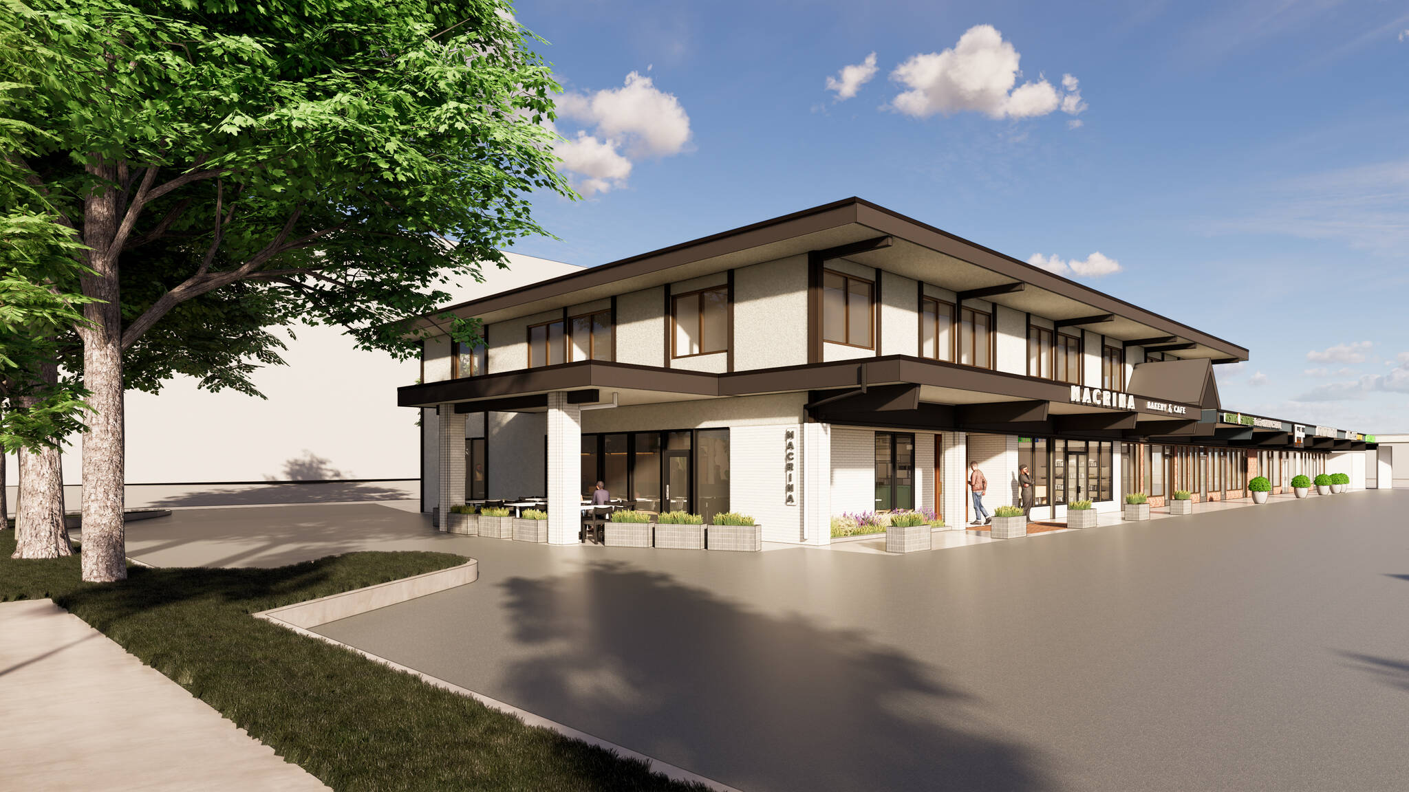 Pictured is a rendering of the new Macrina Bakery café, which is planned to open the first week of July at 3051 78th Ave. SE. Courtesy of Macrina Bakery