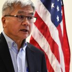 Former Washington state governor Gary Locke speaks at the June 3 Rotary Club of Mercer Island meeting. Andy Nystrom/ staff photo