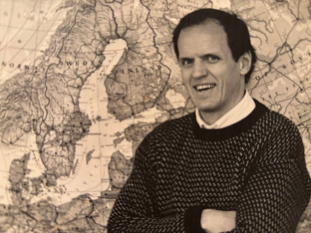 Nile Kinnick Clarke as a young social studies teacher. Courtesy photo