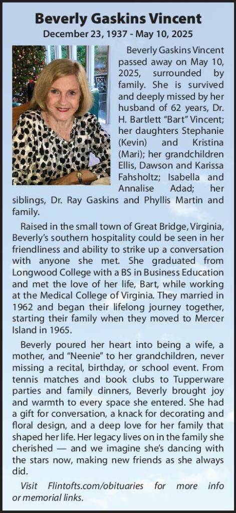 Beverly Gaskins Vincent | Obituary