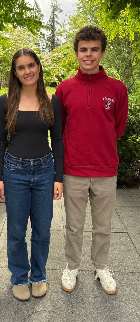 Mercer Island High School seniors Sophia Loiselle and Rhett Hounsell. Photo courtesy of the Mercer Island School District