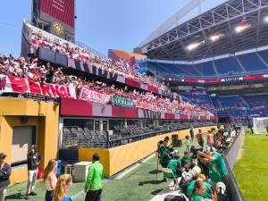 River Plate fans in the stands at Lumen Field. Ben Ray / Sound Publishing