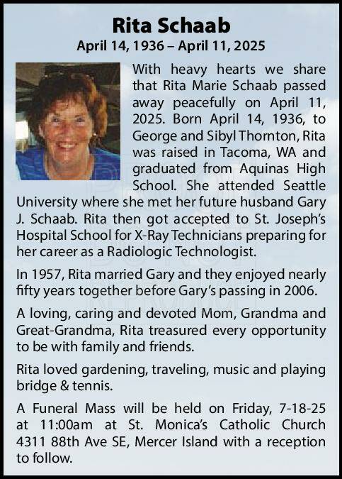 Rita Schaab | Obituary