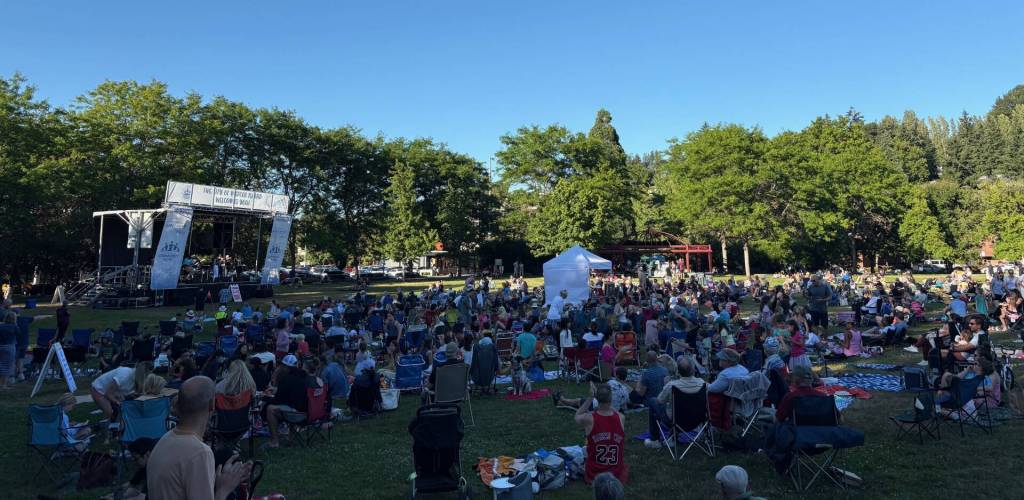 MIMX (Mercer Island Music eXperience) performs on July 24 at Mercerdale Park. Courtesy of the city of Mercer Island