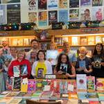 Island Books cracked open its two-hour Local Author Festival on July 27 at its shop. Authors in attendance who showcased and sold their books and shared some writing tips and tricks were: Megan Acuna (The Crown Prophecy); Richard Ezekiel (COELEVATE); Valerie Foster (Risk of Sorrow and Dancing with a Demon); Adam Warren George (The Lost Book of Eve); Ben Johns (Rogue for Peace); John and Heather Kahan (This is Your World Too); Sophia Kouidou (Circle of Peace, An Unexpected Ally and Sophias Return); Tucker Miller (The First Four Words); David Rabinovitch (Jukebox Empire); James Raquepau (Blades of Destiny, Stone of Destiny and Heart of Destiny); Jaime Ryanne (Elemental Affections); Alexandra Shaw (The Coach and Where Life Takes Us); and Reya Velamoor (Tara of Trees Beyond). Photo courtesy of Island Books