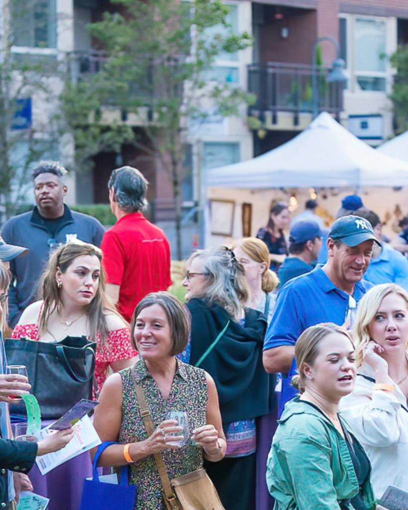 Mercer Island Art Uncorked attendees enjoy the annual event last year. Courtesy photo