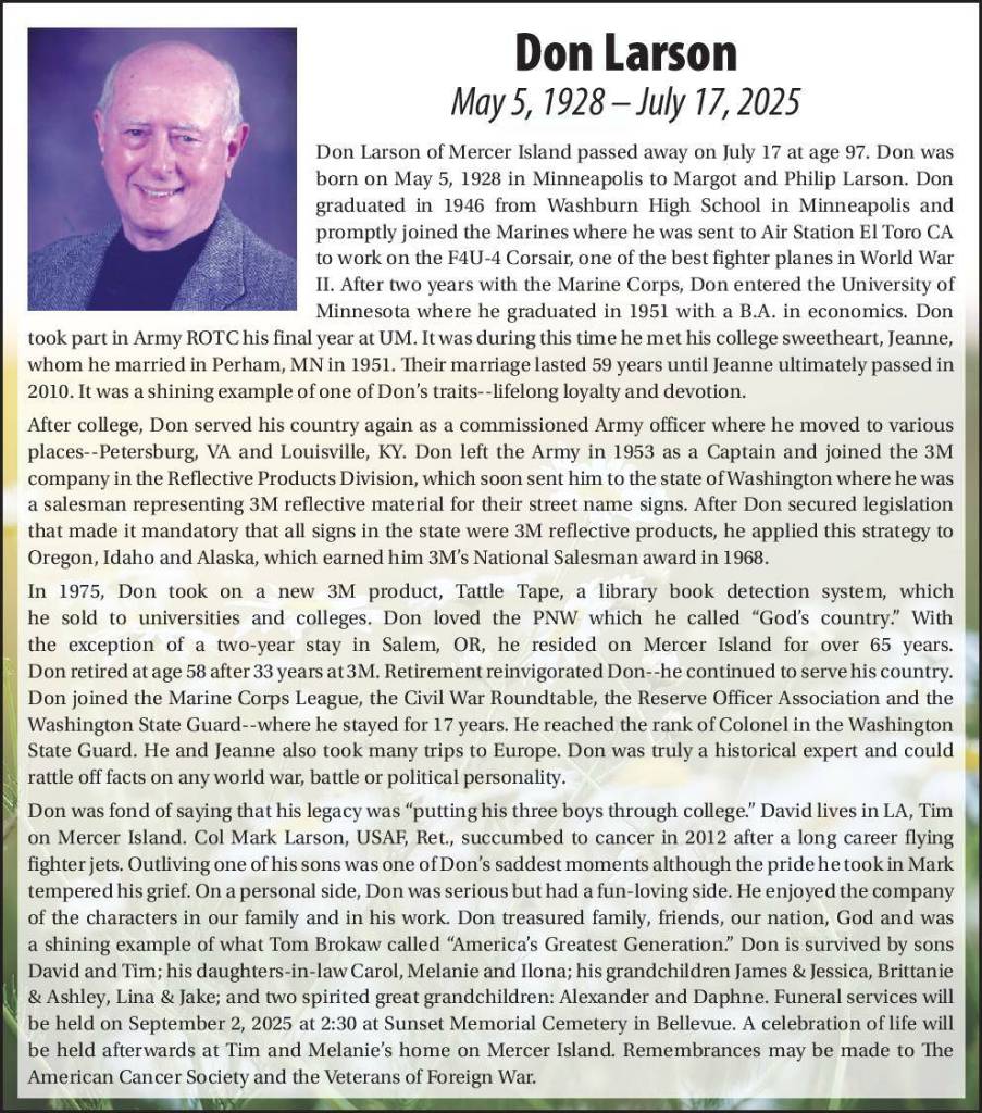 Don Larson | Obituary
