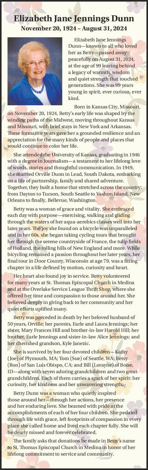Elizabeth Jane Jennings Dunn | Obituary
