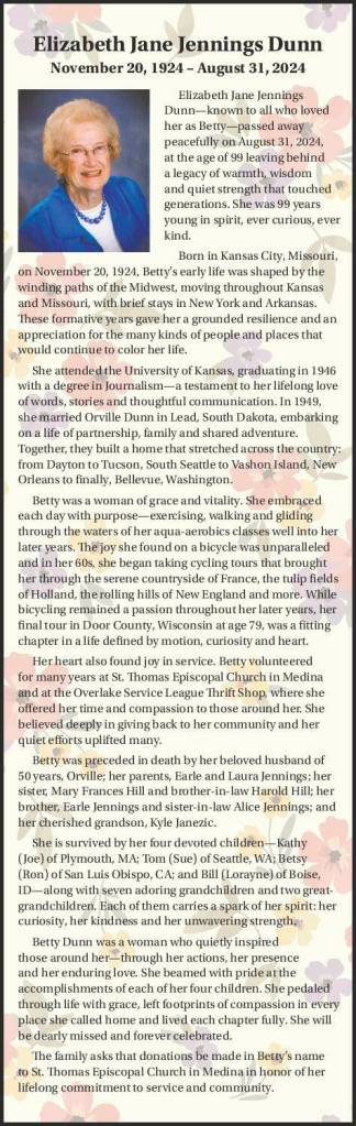 Elizabeth Jane Jennings Dunn | Obituary