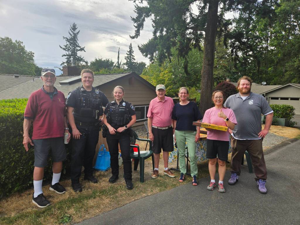 A scene from National Night Out 2025 in Mercer Island. Photo courtesy of John Hamer