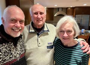 Greg Asimakoupoulos with Walt and Thema Ritchie. Courtesy photo