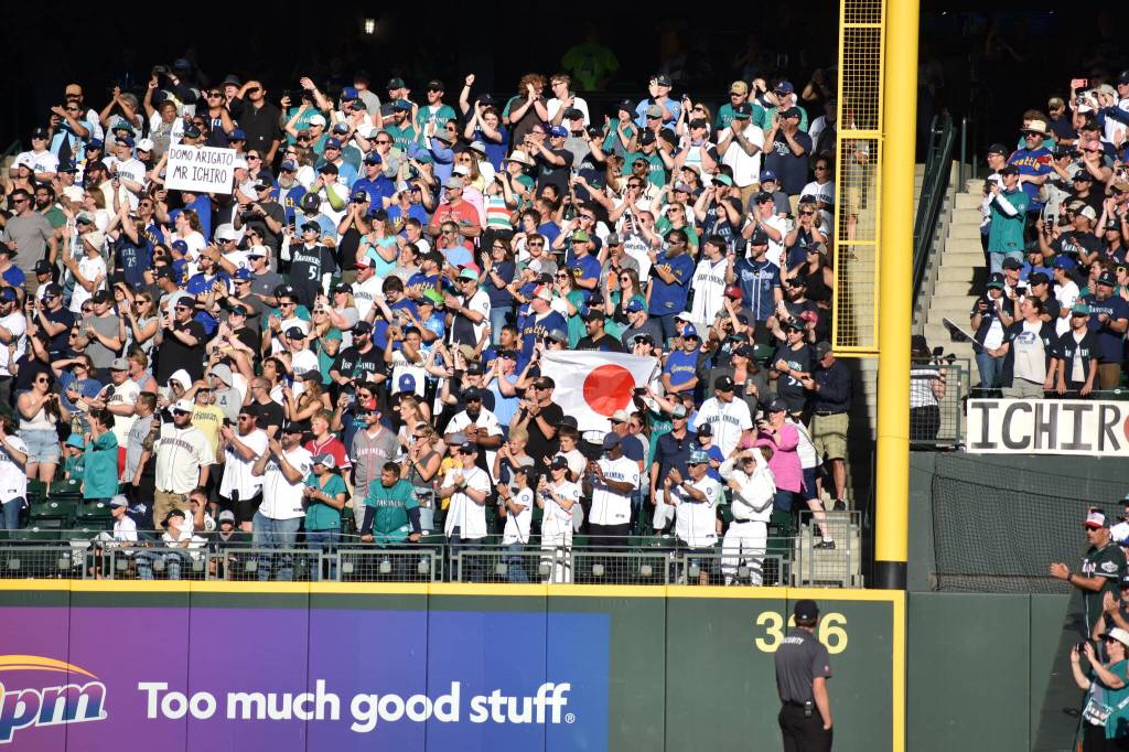 Fans came out in droves to support Ichiro at T-Mobile Park. Ben Ray / Sound Publishing