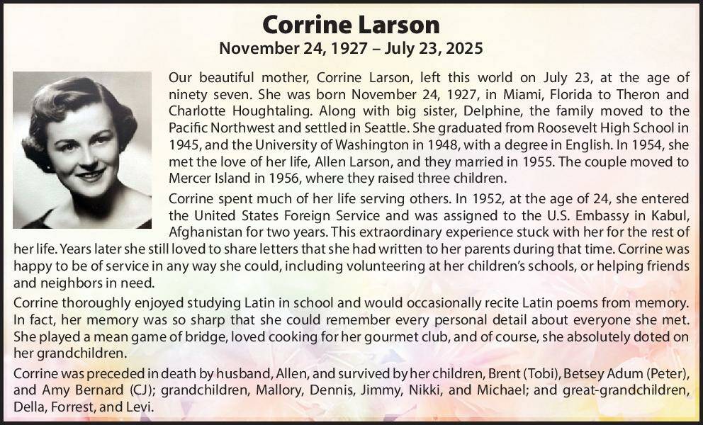 Corrine Larson | Obituary