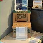 The city of Mercer Islands battery collection box is positioned at the Mercer Island Thrift Shop. Photo courtesy of the city of Mercer Island
