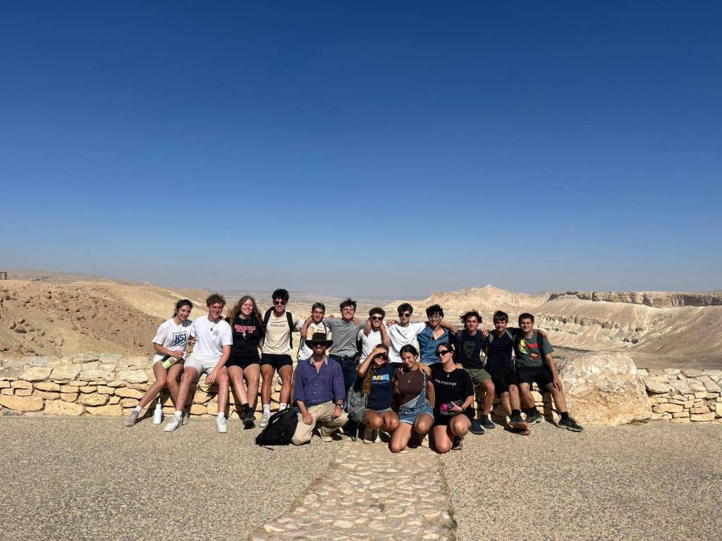 Alexander Muss High School in Israel students in the Negev Desert on a trip before the Iran War broke out. Photo courtesy of JD Krebs