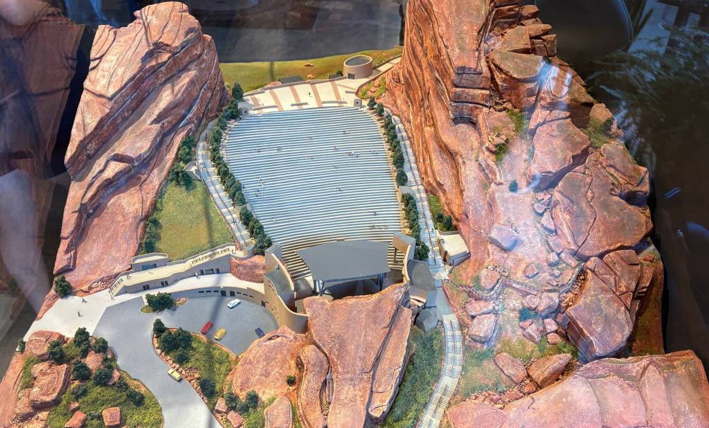 Aerial view of Red Rocks Amphitheater, Photo by Mindy Stern
