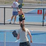 Players participate in the Rotary Club of Mercer Island pickleball tournament fundraiser on Aug. 22-24 at Luther Burbank Park. Photo courtesy of Terry Lee