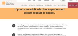 <em>(Screenshot of the website for the King County Sexual Assault Resource Center at www.kcsarc.org) </em>