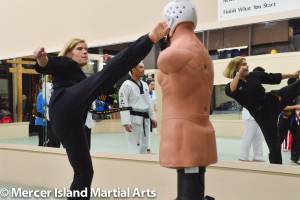 Krista Wells is the owner and founder of Mercer Island Martial Arts. Photo courtesy of Krista Wells